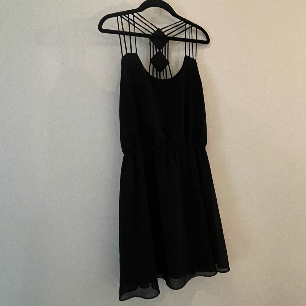 black flowy dress